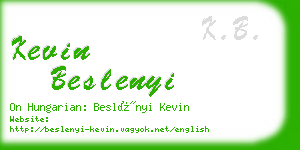 kevin beslenyi business card